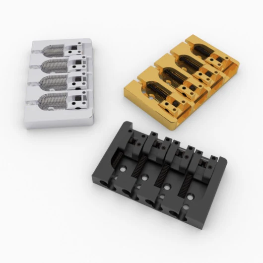 4 String A Style Bass Bridge view 2