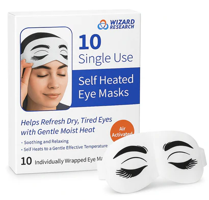 Heated Eye Masks Single Use – 10 Pack by Wizard Research view 2