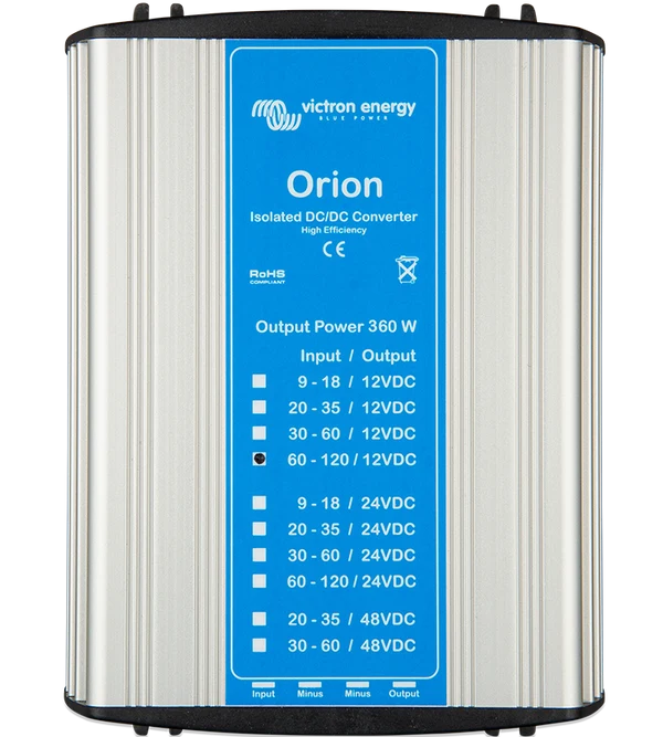 Orion DC-DC Converters 110V, Isolated