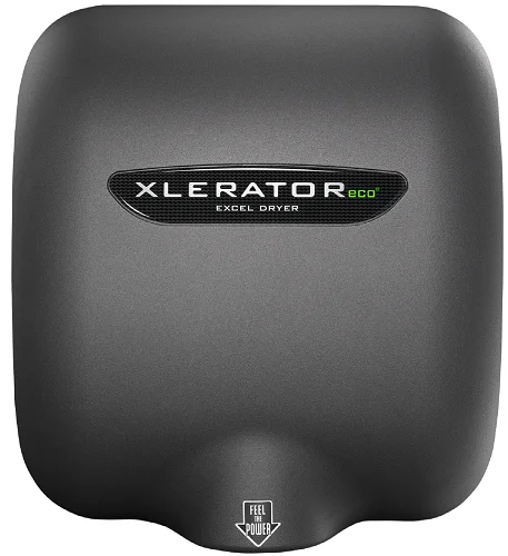 Excel Dryer XLERATOReco® XL-GRH-ECO (No Heat) Hand Dryer with HEPA Filter - Textured Graphite Epoxy on Zinc Alloy